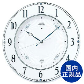 SEIKO セイコー 電波 ホワイト アナログ クロック 国内正規品 掛け時計【LS230W】