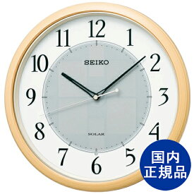 SEIKO セイコー ソーラー電波 木目 アナログ クロック 国内正規品 掛け時計【SF243B】