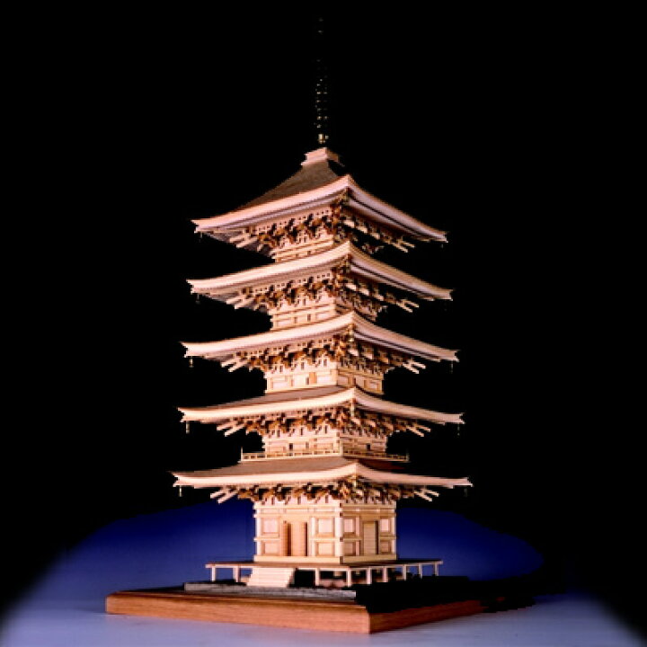 87 以上節約 ウッディジョー 木製建築模型 1 75 法隆寺 五重塔 レーザーカット加工 Edilcoscale It