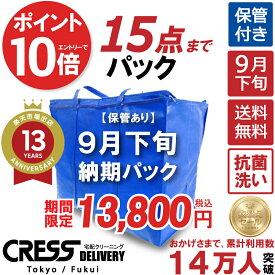 【1,000円OFFクーポン付き・6/11まで】&【全品ポイント10倍！★ 楽天スーパーSALE対象商品】＼圧倒的なコスパ最強価格！衣替え限定セール！／ 【楽天1位】 クリーニング 【送料無料】 【9月下旬パック・15点】 宅配クリーニング 保管 宅配 クリーニング 詰め放題 ダウン