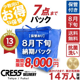 クリーニング 【楽天1位】＼圧倒的なコスパ最強価格！衣替え限定セール！／ 【送料無料】 【8月下旬パック7点】宅配クリーニング 保管 宅配 クリーニング 詰め放題 宅配 ダウン 枚数制限なし クレス 保管クリーニング