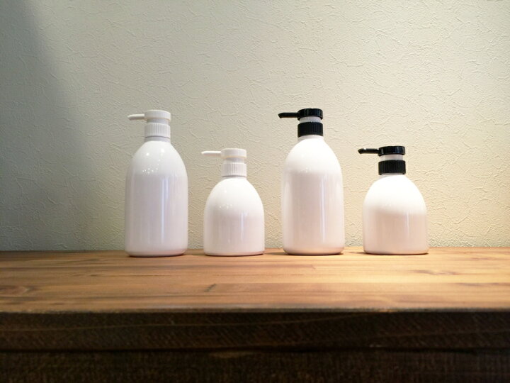 詰め替え容器 Bottle Rs White 300ml おしゃれ シャンプーリンス詰め替えボトル ディスペンサーボトル ハンドソープ ポンプ モノトーン 洗剤 白 白 特価 ポンプ