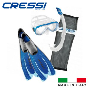 CRESSI �V���m�[�P�����O 3�_ �Z�b�g �A�O�A�o�b�O AGUA BAG [AGUA �t�B�� / ONDA �}�X�N / MEXICO �X�m�[�P�� ]