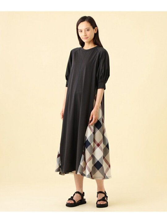 楽天市場】【SALE／30%OFF】切り替えワンピース CB CRESTBRIDGE ブルー 