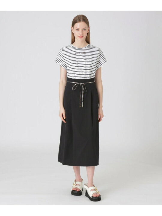 楽天市場】【SALE／40%OFF】ライトストレッチジャージーコンビドレス 