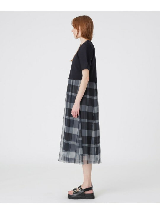 楽天市場】【美人百花コラボ】クレストブリッジチェックチュールニット  