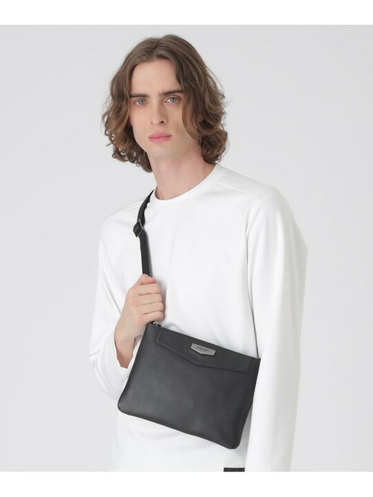 楽天市場】【SALE／20%OFF】エンボスシュリンクレザーサコッシュ BLACK 