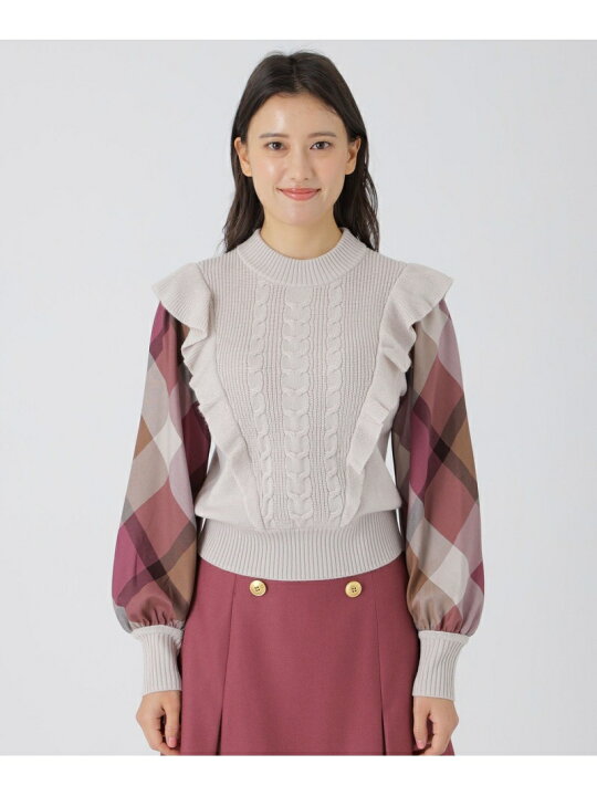 楽天市場】【SALE／25%OFF】フリルディテールニット BLUE LABEL 