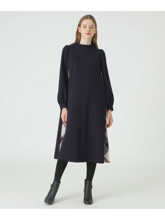 楽天市場】【SALE／20%OFF】ウールミックスポンチドレス BLUE LABEL  