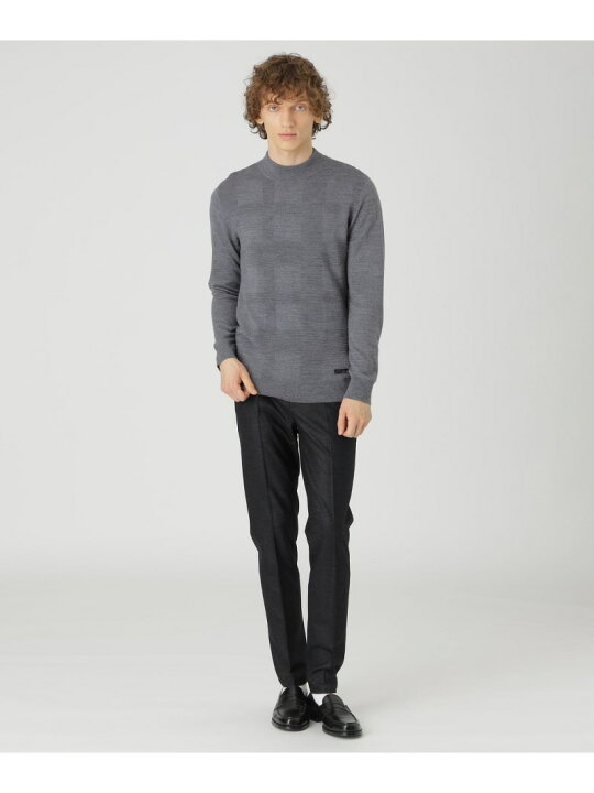 楽天市場】【SALE／30%OFF】シャドーチェックハイネックニット BLACK 
