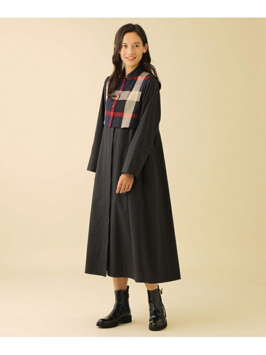 楽天市場】【SALE／30%OFF】ベスト付きシャツワンピース CB 