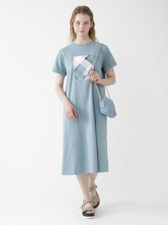 楽天市場】【SALE／50%OFF】クリア天竺カットソーワンピース BLUE 