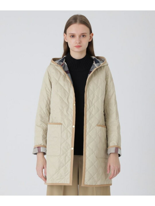 楽天市場】ナチュラルタフタキルティングコート BLUE LABEL  