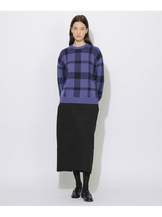 楽天市場】【SALE／29%OFF】クレストブリッジチェックジャカードニット 