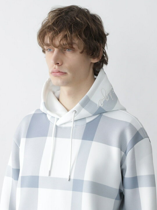 楽天市場】【SALE／40%OFF】ロゴフードCBチェックパーカー BLACK LABEL 