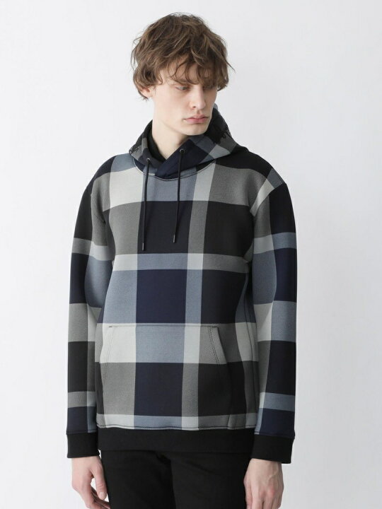 楽天市場】【SALE／40%OFF】ロゴフードCBチェックパーカー BLACK LABEL  