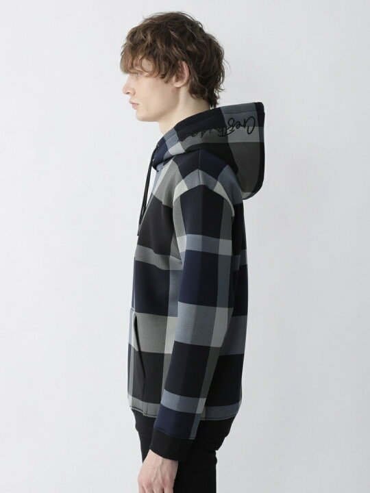 楽天市場】【SALE／40%OFF】ロゴフードCBチェックパーカー BLACK LABEL 
