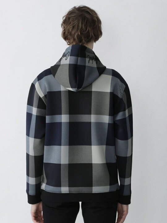 楽天市場】【SALE／40%OFF】ロゴフードCBチェックパーカー BLACK LABEL 