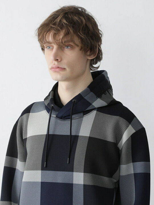 楽天市場】【SALE／40%OFF】ロゴフードCBチェックパーカー BLACK LABEL 