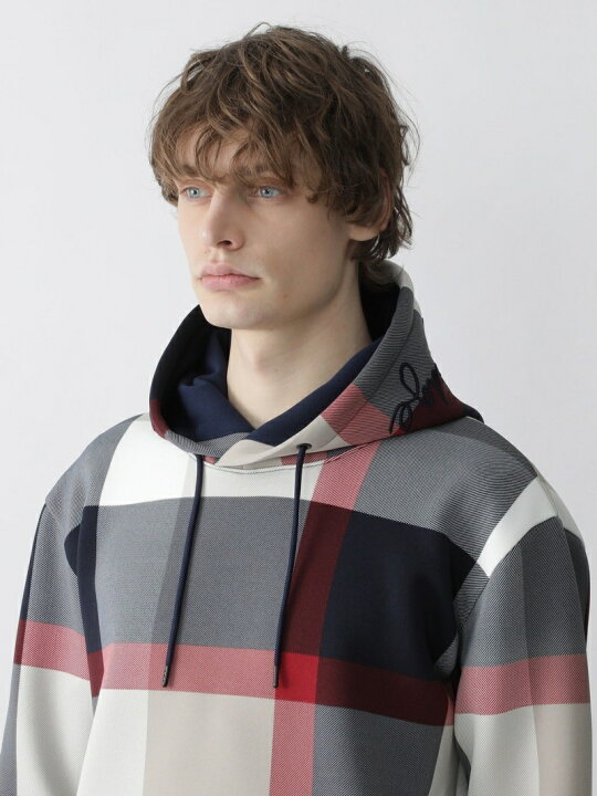 楽天市場】【SALE／40%OFF】ロゴフードCBチェックパーカー BLACK LABEL  