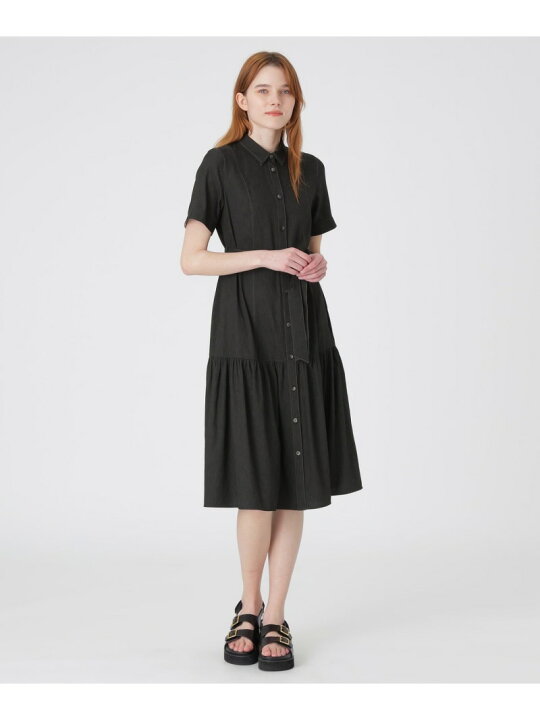 楽天市場】【SALE／30%OFF】スラブシャンブレーツイルドレス BLUE 