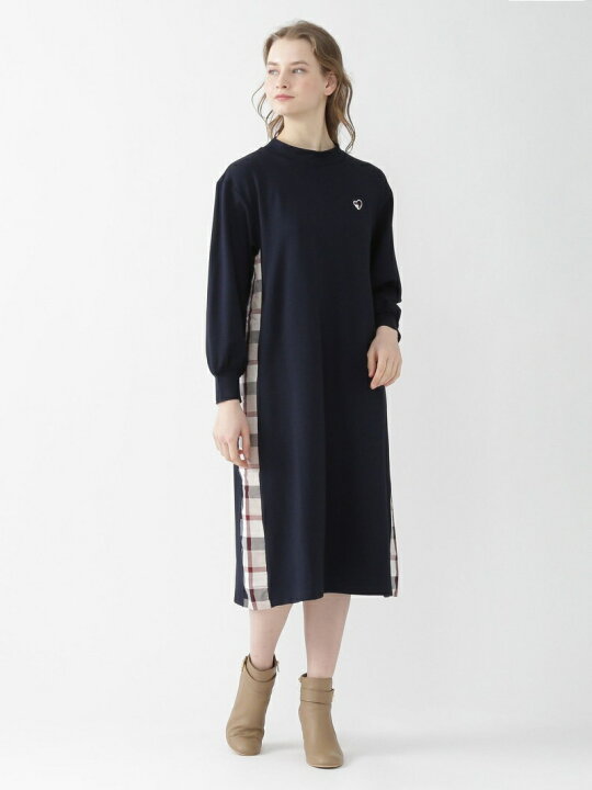 楽天市場】【SALE／20%OFF】レーヨンストレッチポンチワンピース BLUE 
