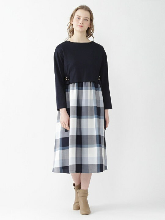 楽天市場】【SALE／51%OFF】ストレッチポンチワンピース BLUE LABEL  