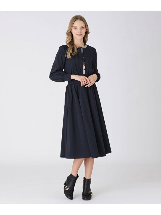 楽天市場】【SALE／20%OFF】プレーンストレッチブロードワンピース 