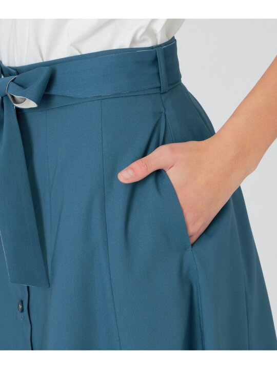 楽天市場】【SALE／20%OFF】カルゼストレッチフレアスカート BLUE 