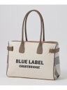 ロゴプリントハトメトート BLUE LABEL CRESTBRIDGE ブルーレーベル / ブラックレーベル・クレストブリッジ バッグ その他のバッグ ネイビー ホワイト【送料無料】[Rakuten Fashion]