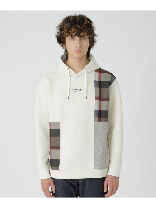 楽天市場】【SALE／23%OFF】パッチワークチェックフーディー BLACK 