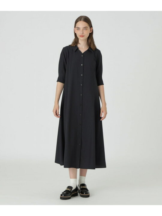楽天市場】バックレースアップドレス BLUE LABEL CRESTBRIDGE ブルー  