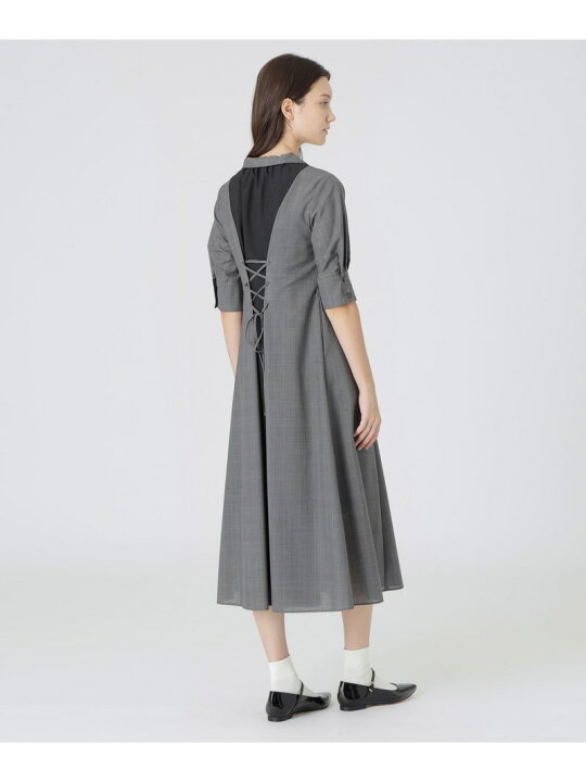 楽天市場】【SALE／23%OFF】バックレースアップドレス BLUE LABEL 