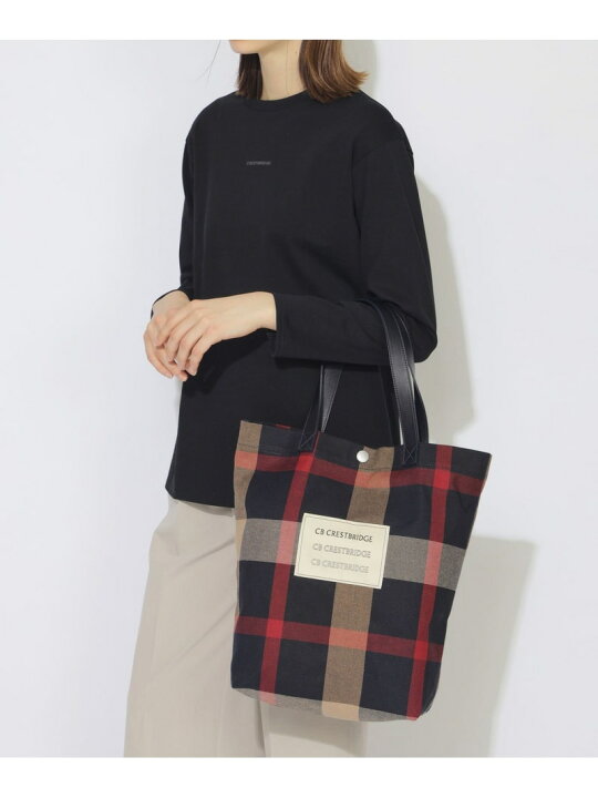 楽天市場】【SALE／16%OFF】クレストブリッジチェックキャンバストート 