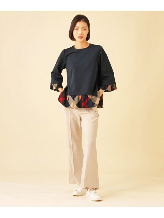 楽天市場】【SALE／30%OFF】モクロディチェックコンビカットソー CB 