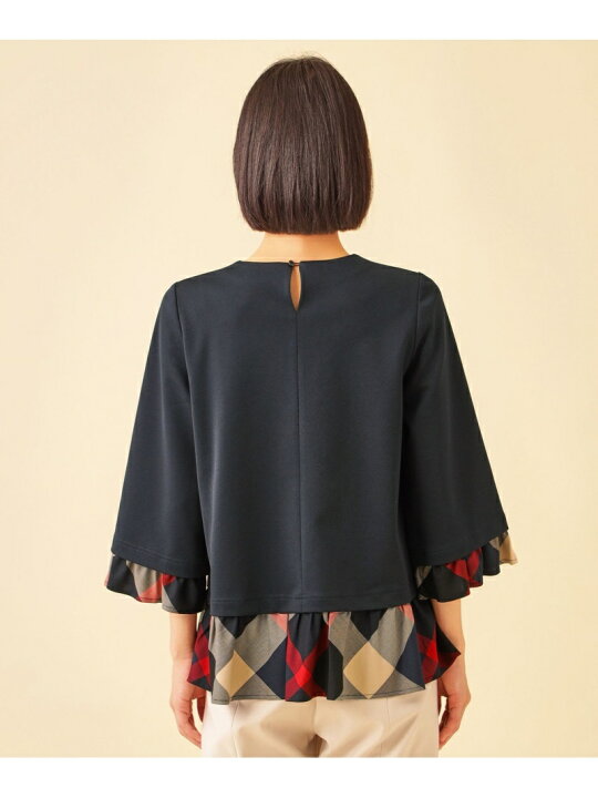 楽天市場】【SALE／30%OFF】モクロディチェックコンビカットソー CB 