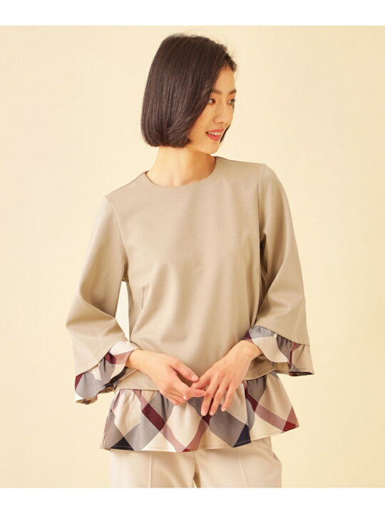 楽天市場】【SALE／30%OFF】モクロディチェックコンビカットソー CB 