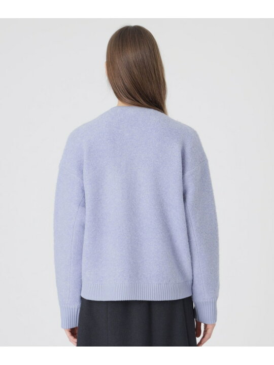 楽天市場】【SALE／19%OFF】ウールブークレーニットブルゾン BLUE 