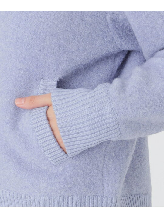 楽天市場】【SALE／44%OFF】ウールブークレーニットブルゾン BLUE 