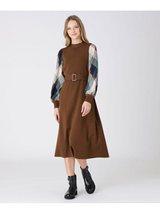 楽天市場】【SALE／51%OFF】ウールアクリルブレンドニットワンピース  