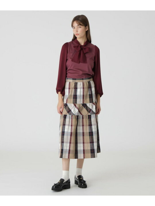楽天市場】【SALE／20%OFF】クレストブリッジチェックメモリータフタ 