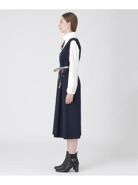 楽天市場】【SALE／29%OFF】マットストレッチポプリンジャンパードレス 