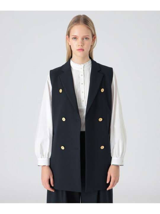 楽天市場】【SALE／20%OFF】ウールライクソフトツイルジレ BLUE LABEL  