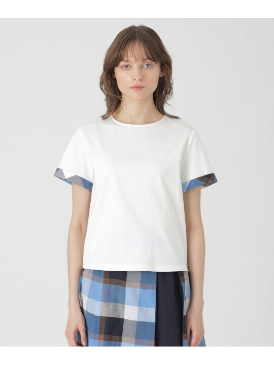 楽天市場】【SALE／33%OFF】コンパクトピマスムースバックチェックT 