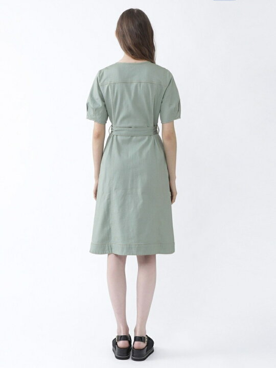 楽天市場】【SALE／56%OFF】ムラ糸ストレッチデニム ワンピース BLUE  