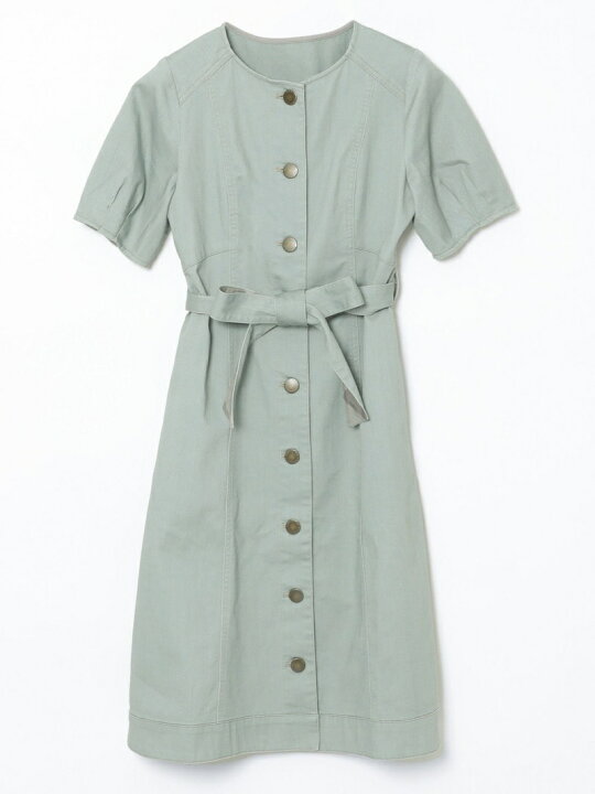 楽天市場】【SALE／56%OFF】ムラ糸ストレッチデニム ワンピース BLUE  