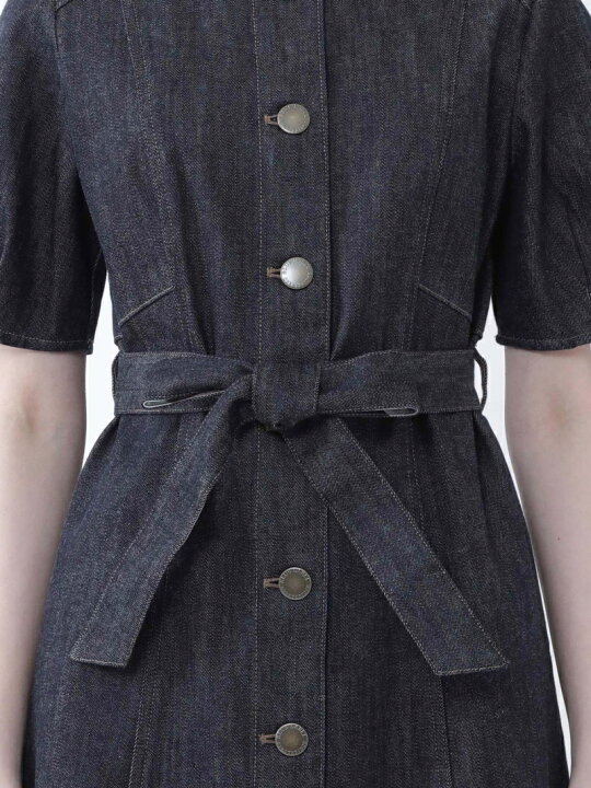 楽天市場】【SALE／56%OFF】ムラ糸ストレッチデニム ワンピース BLUE  