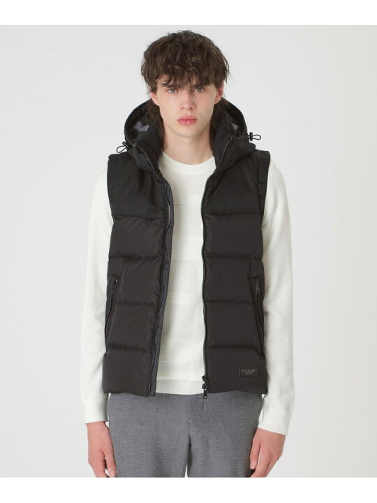 楽天市場】【SALE／48%OFF】ファブリックコンビダウンベスト BLACK 