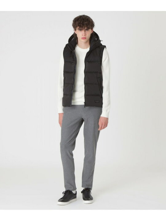 楽天市場】【SALE／48%OFF】ファブリックコンビダウンベスト BLACK  