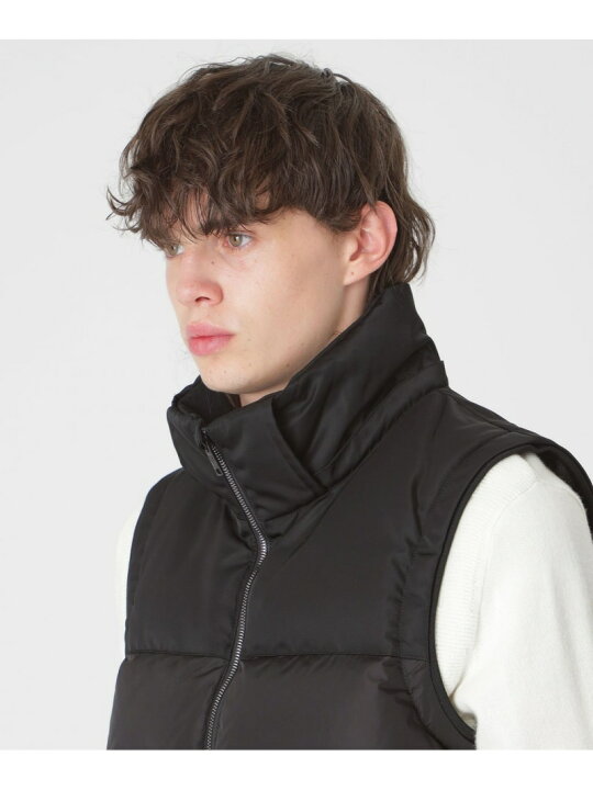 楽天市場】【SALE／48%OFF】ファブリックコンビダウンベスト BLACK  